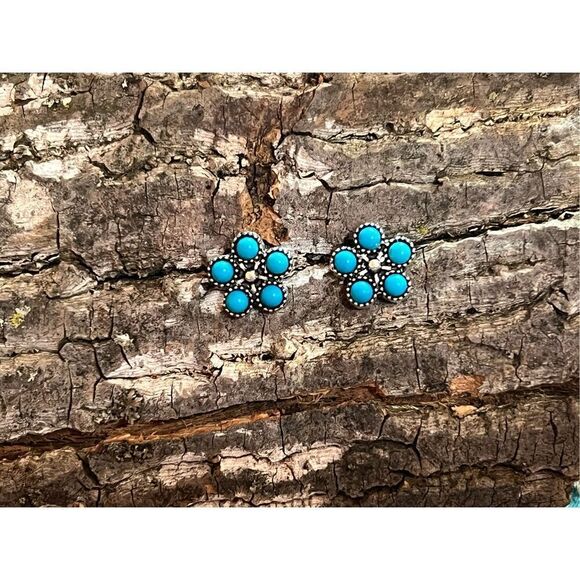 Turquoise Women’s Earrings Standard Stud - Picture 1 of 2